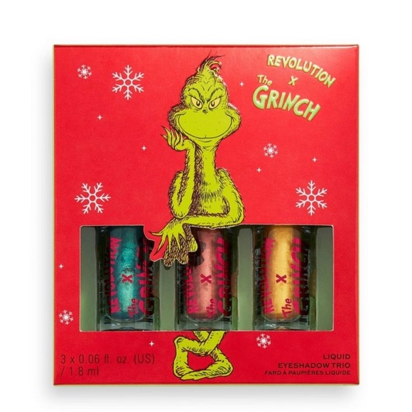 *HOST PICK* NWT Makeup Revolution x The Grinch Half Lashes &3 pc eyeshadow - Picture 4 of 7